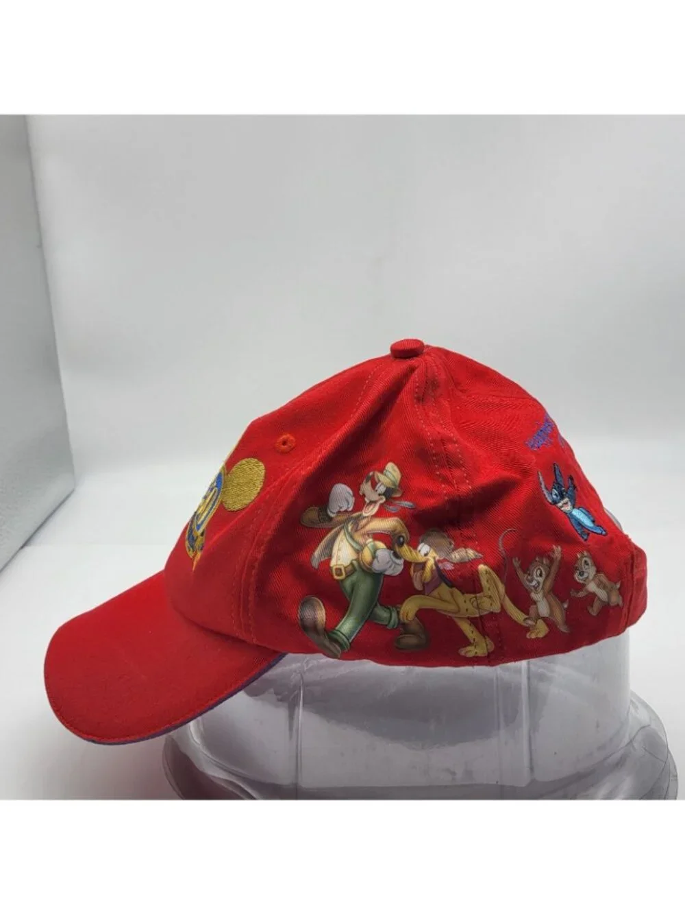VTG Disneyland Resort 50TH anniversary red Baseball Cap Mickey Mouse Size Youth